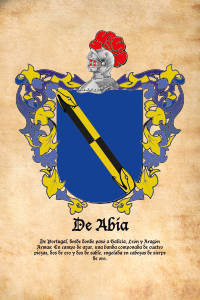 Escudo heráldico del apellido DE ABIA