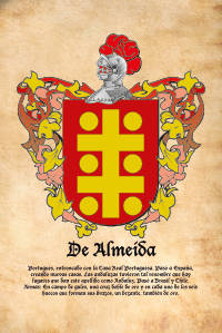 Escudo heráldico del apellido DE ALMEIDA