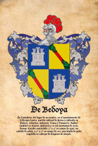Escudo heráldico del apellido DE BEDOYA