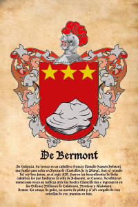 Escudo heráldico del apellido DE BERMONT