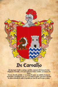 Escudo heráldico del apellido DE CARVALHO