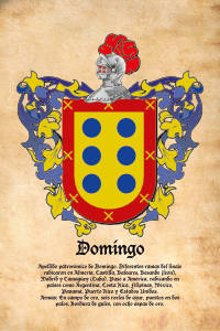 Escudo heráldico del apellido DE DOMINGO