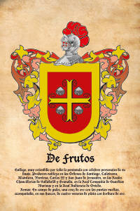 Escudo heráldico del apellido DE FRUTOS