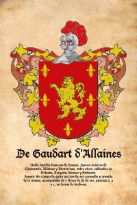 Escudo heráldico del apellido DE GAUDART D'ALLAINES