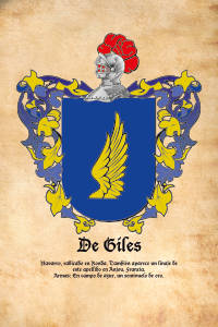 Escudo heráldico del apellido DE GILES