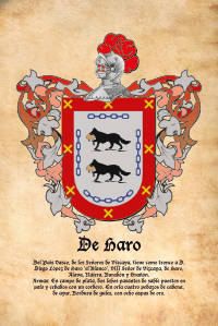 Escudo heráldico del apellido DE HARO