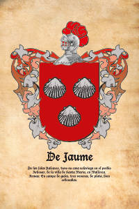 Escudo heráldico del apellido DE JAUME