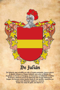 Escudo heráldico del apellido DE JULIAN