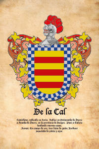 Escudo heráldico del apellido DE LA CAL