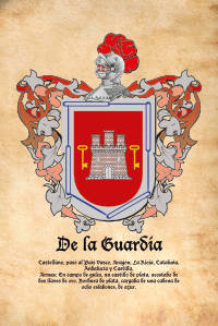 Escudo heráldico del apellido DE LA GUARDIA