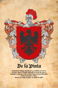 Escudo heráldico del apellido De la Pinta