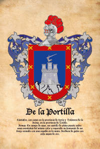 Escudo heráldico del apellido DE LA PORTILLA