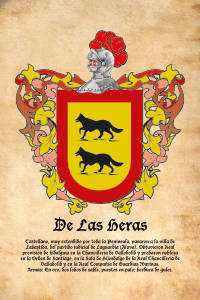 Escudo heráldico del apellido DE LAS HERAS