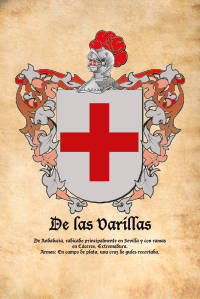 Escudo heráldico del apellido DE LAS VARILLAS