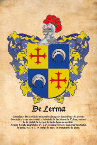 Escudo heráldico del apellido DE LERMA