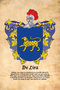 Escudo heráldico del apellido De Lira