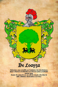 Escudo heráldico del apellido DE LOAYZA