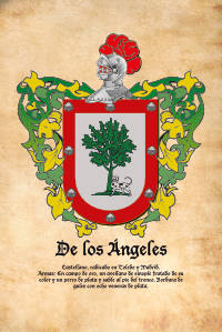 Escudo heráldico del apellido DE LOS ANGELES
