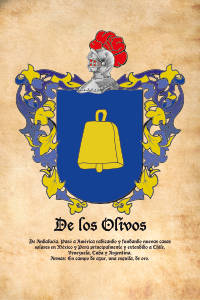 Escudo heráldico del apellido DE LOS OLIVOS