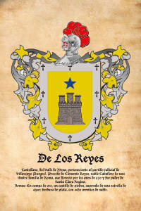 Escudo heráldico del apellido DE LOS REYES