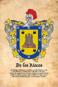 Escudo heráldico del apellido De los Riscos
