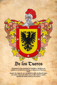 Escudo heráldico del apellido DE LOS TUEROS