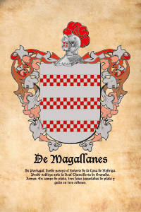 Escudo heráldico del apellido DE MAGALLANES