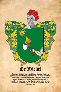 Escudo heráldico del apellido DE MICHEL