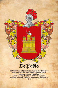 Escudo heráldico del apellido DE PABLO