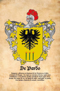 Escudo heráldico del apellido DE PARDO