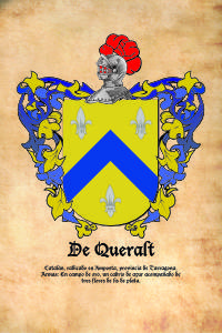Escudo heráldico del apellido DE QUERALT