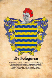 Escudo heráldico del apellido DE SOLOGUREN