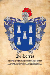 Escudo heráldico del apellido DE TORRES