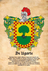 Escudo heráldico del apellido DE UGARTE