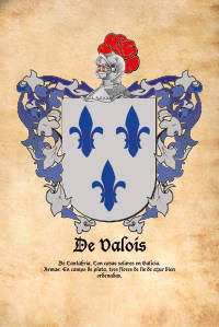 Escudo heráldico del apellido DE VALOIS