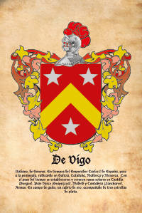 Escudo heráldico del apellido DE VIGO