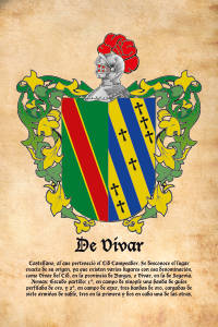 Escudo heráldico del apellido DE VIVAR