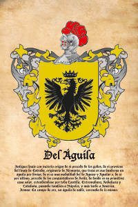 Escudo heráldico del apellido DEL AGUILA