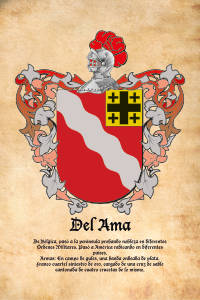 Escudo heráldico del apellido DEL AMA