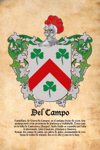 Escudo heráldico del apellido DEL CAMPO