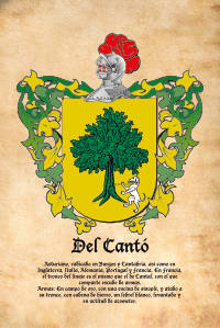 Escudo heráldico del apellido DEL CANTO