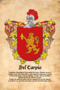 Escudo heráldico del apellido DEL CARPIO