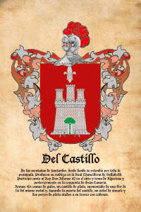 Escudo heráldico del apellido DEL CASTILLO