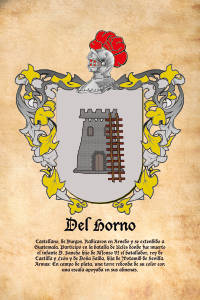 Escudo heráldico del apellido DEL HORNO