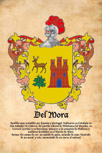 Escudo heráldico del apellido DEL MORA