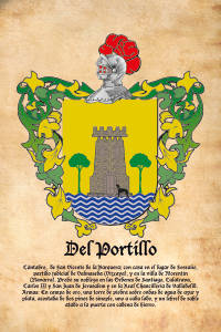 Escudo heráldico del apellido DEL PORTILLO