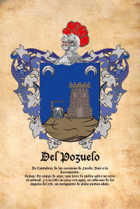Escudo heráldico del apellido Del Pozuelo