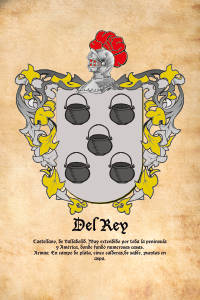 Escudo heráldico del apellido DEL REY