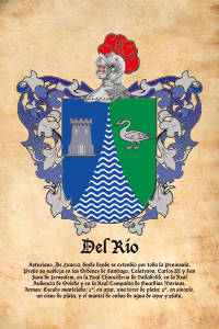 Escudo heráldico del apellido DEL RIO