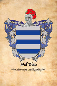Escudo heráldico del apellido DEL VISO